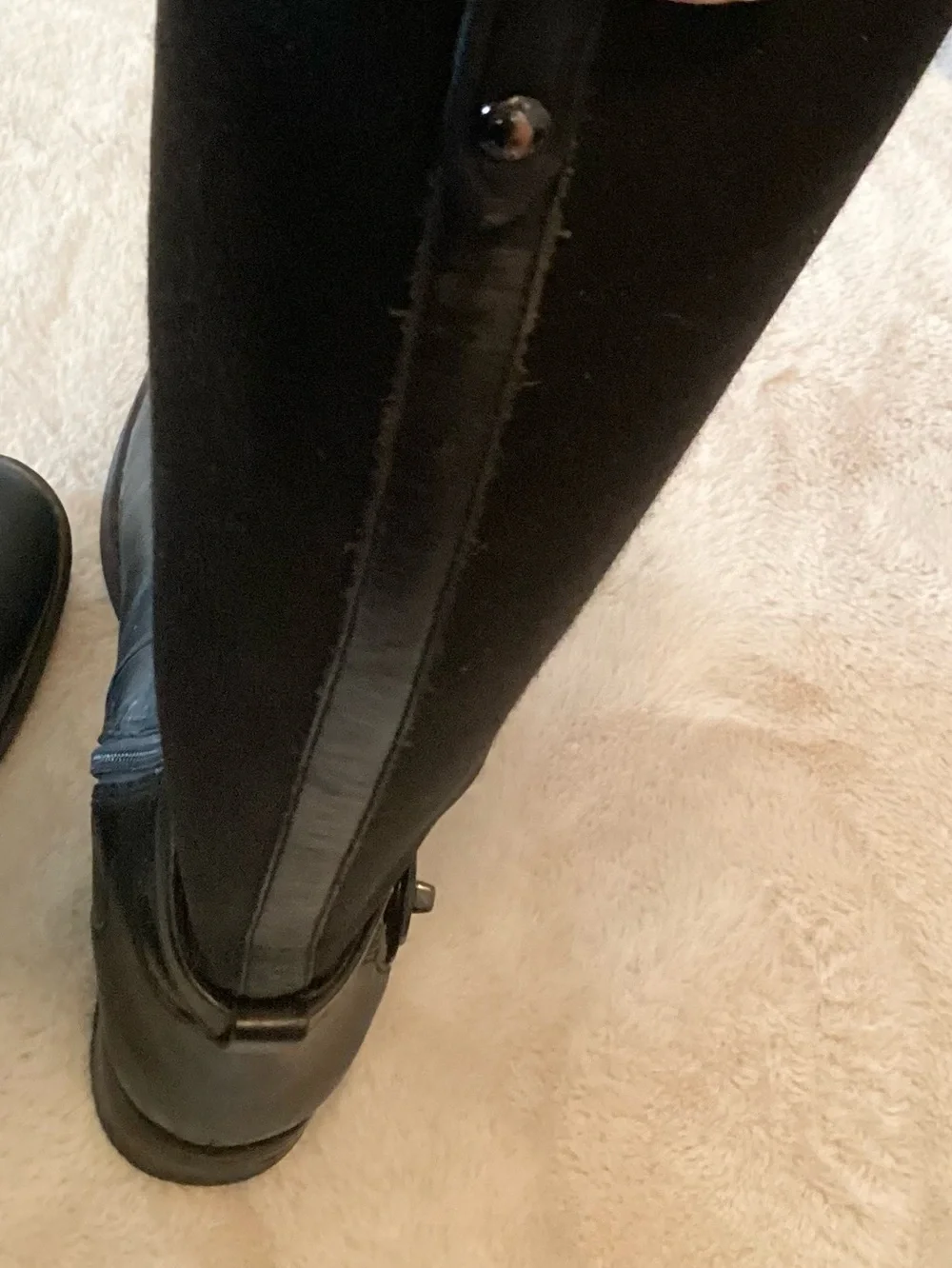 Coach Black Leather Riding Boots - Size 6.5